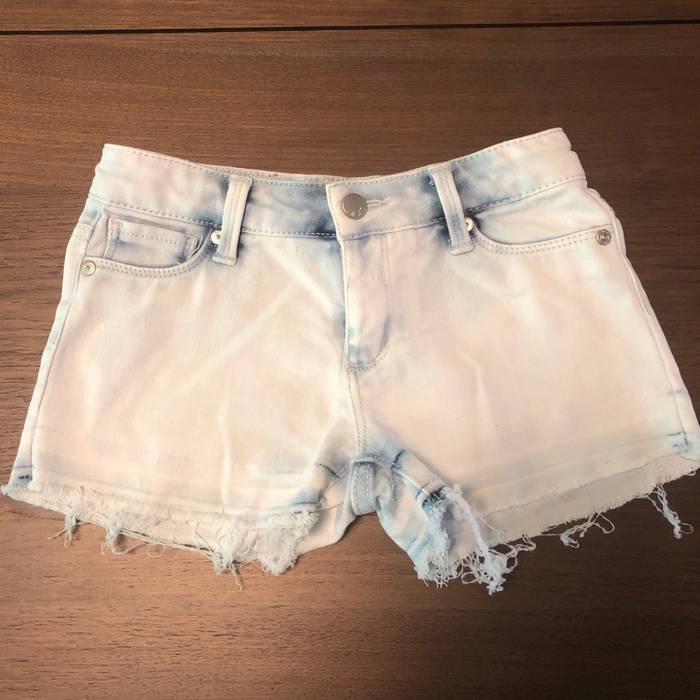 DKNY Girls Denim Shorts Size 6 awesome fade